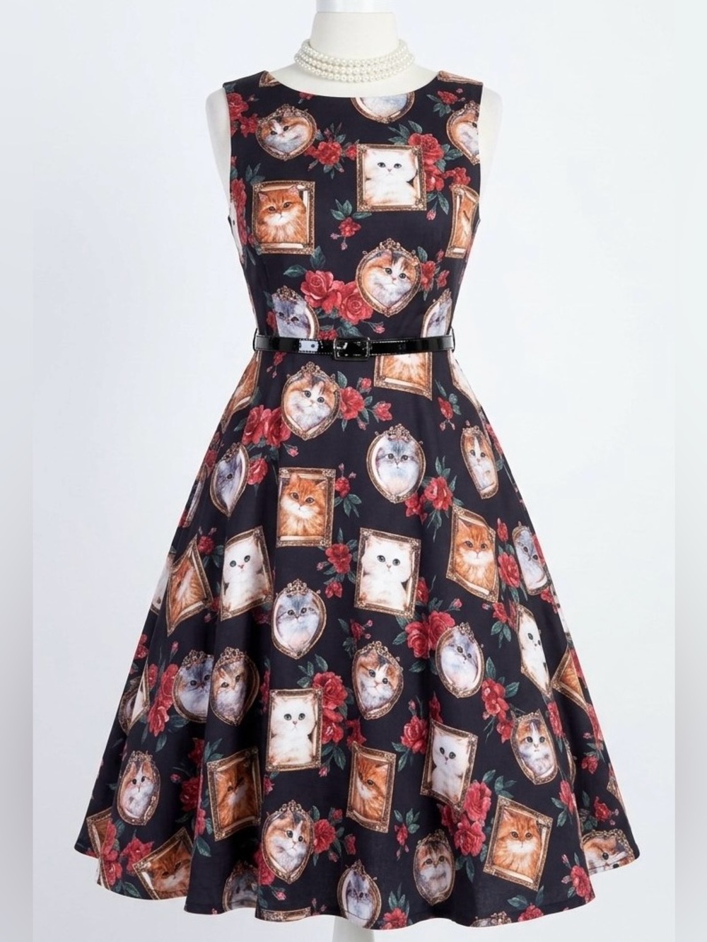 Voodoo Vixen Kittens Dress Large